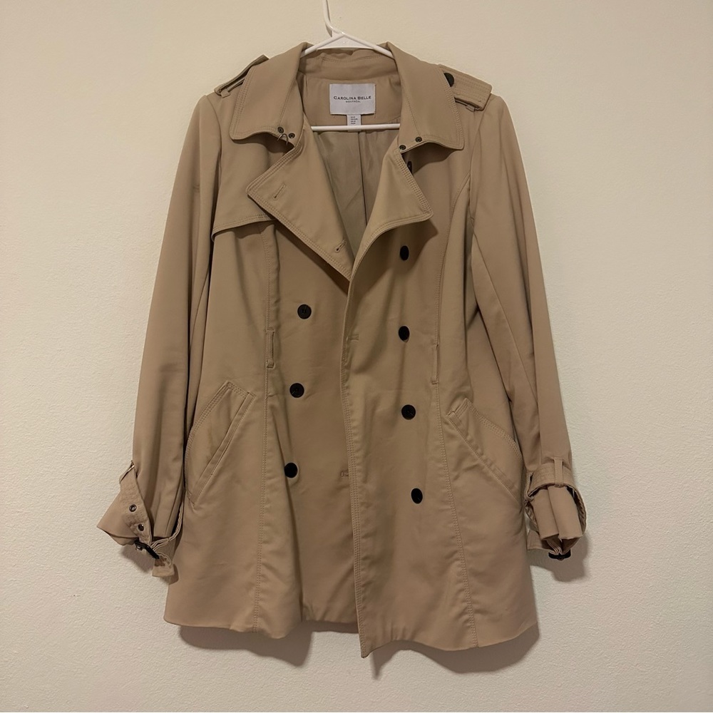 Carolina Belle medium trench coat.
